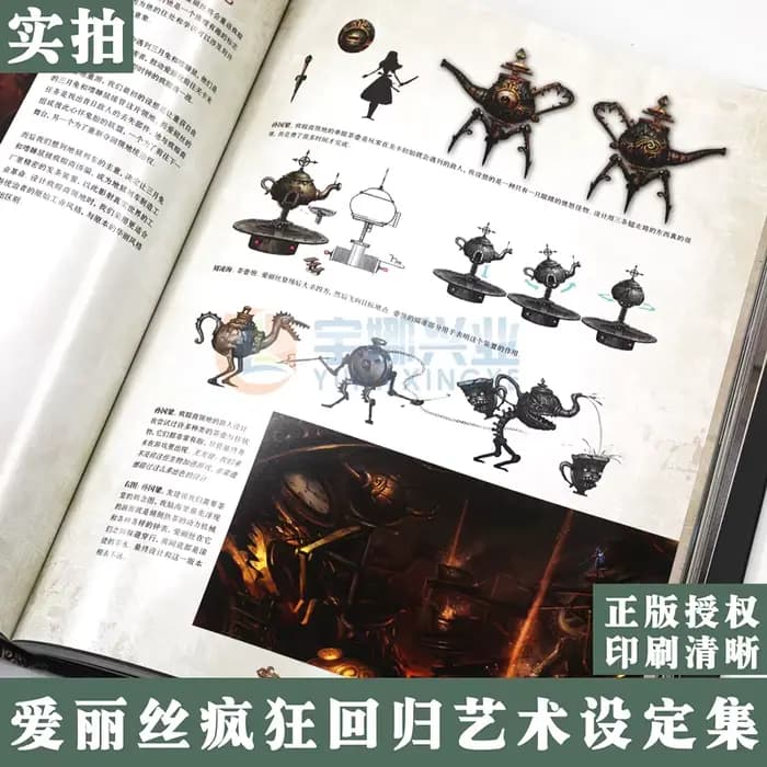 Livre d'art Alice: Madness Returns | Collection d'art et de design conceptuels | Album d'illustrations de jeux PS3