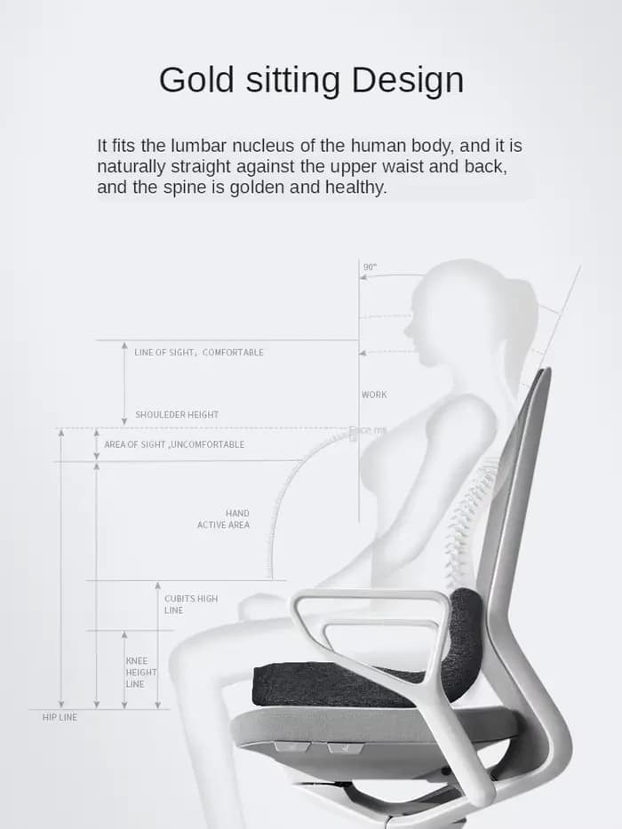 Coussin orthopédique en mousse à mémoire de forme «L»