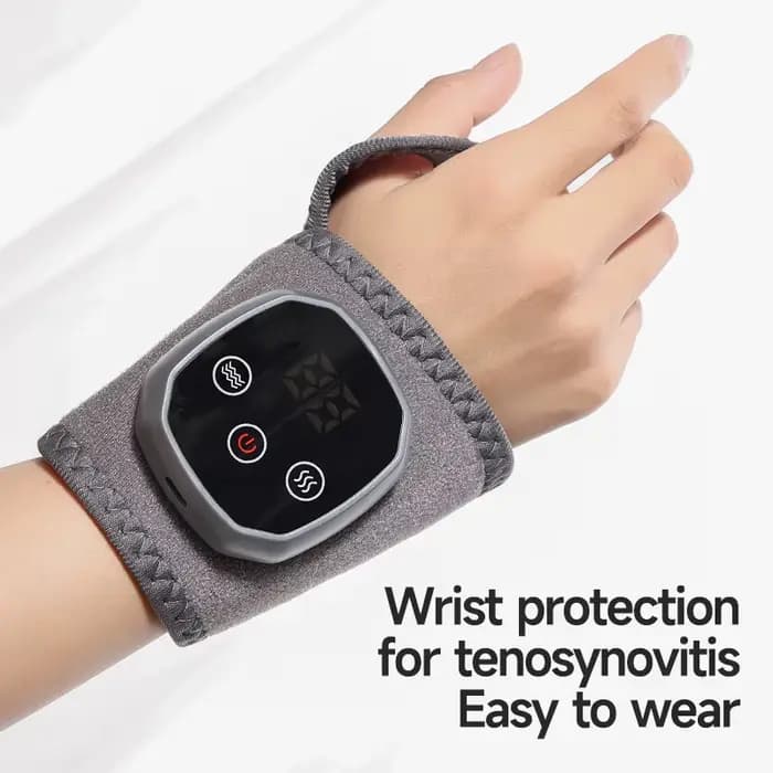Masseur électrique chauffant et vibrant pour cheville et poignet, thérapie par compresse chaude, enveloppement chauffant pour massage de la cheville, support de protection pour le pied