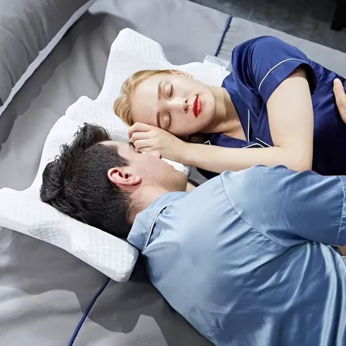 Oreiller de couchage en forme de U pour couple