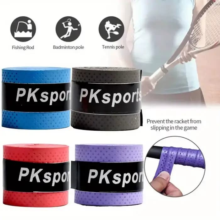 1 pièce Bande de grip sèche antidérapante et absorbante pour raquettes de tennis et de badminton, anti-vibration, bande de sport absorbante
