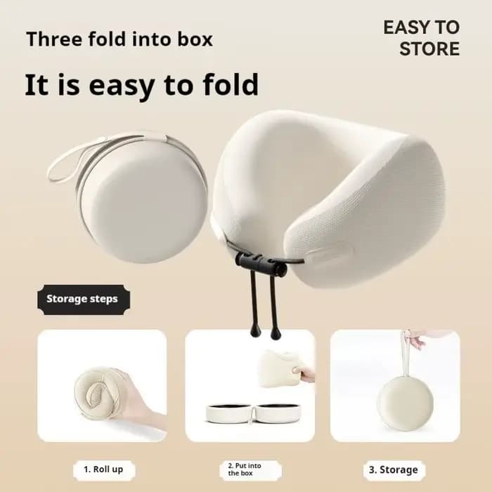 Coussin de cou en mousse à mémoire de forme en forme de U, oreiller de voyage doux pour soins de santé, oreiller cervical pour avion