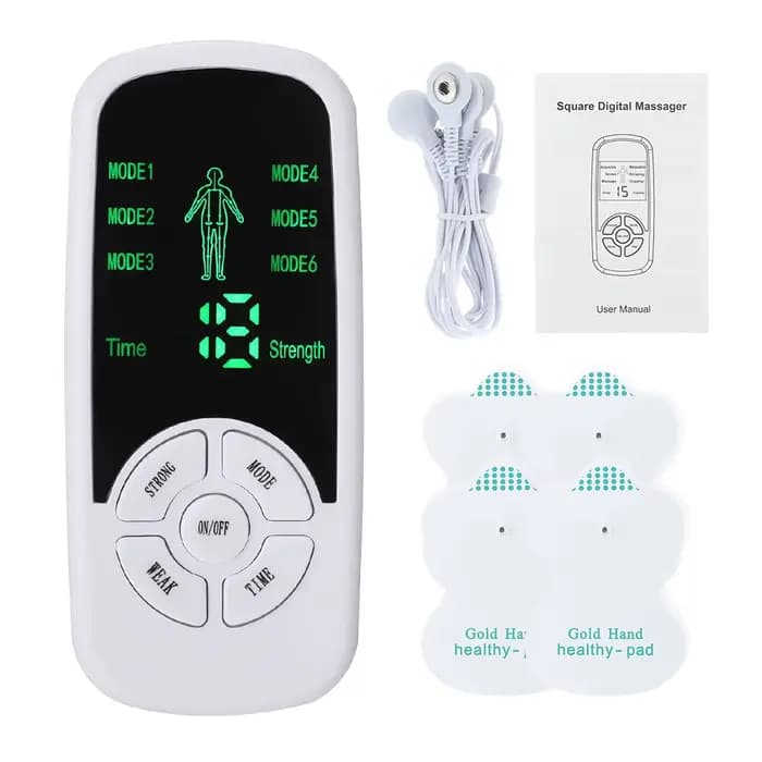 Stimulateur musculaire électrique à impulsion EMS, masseur pour le dos et le cou, Acupuncture Tens,